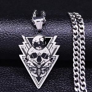 Moth Skull Earth Necklace